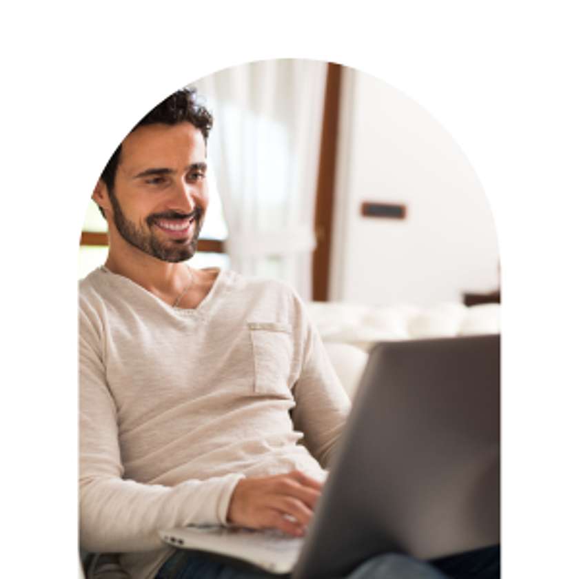 Man on laptop