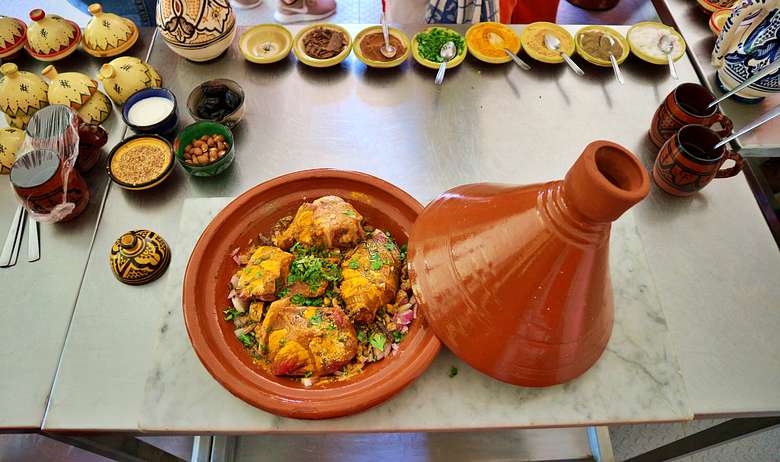 Fes Market Tour and Tagine Cooking Experience