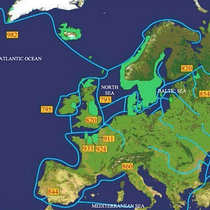 Viking travel paths
