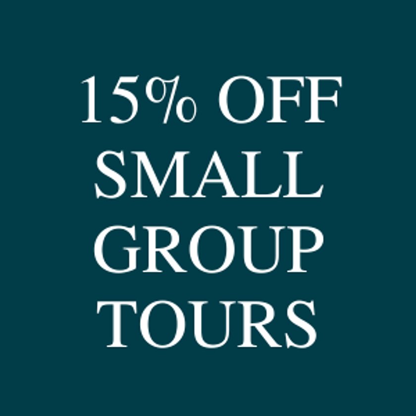 15% off Small group tours