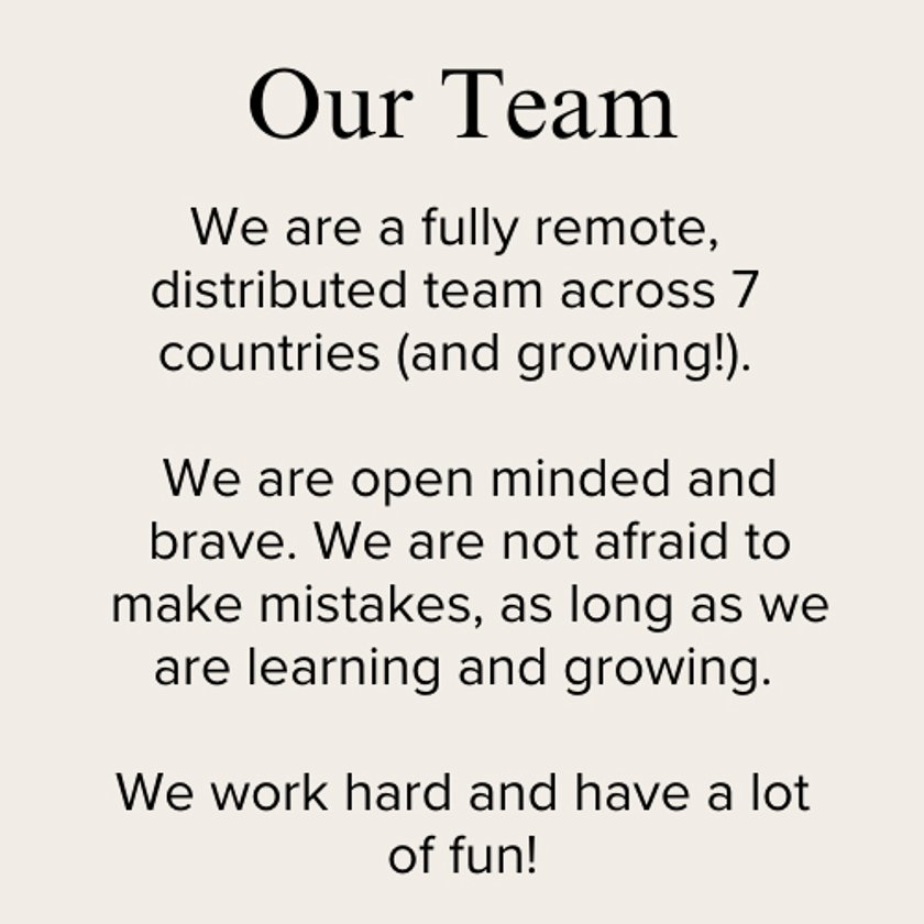 team