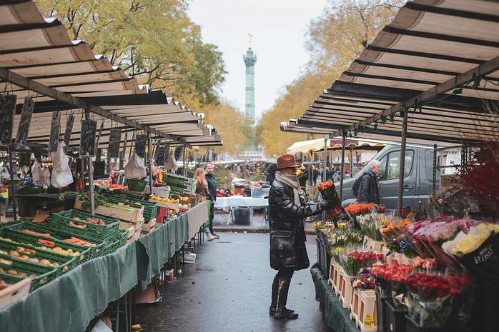 Paris Local Market Food Tour with Wine Tasting