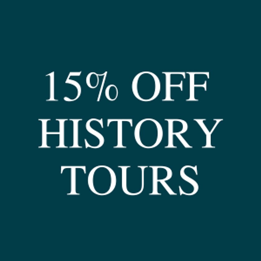 15% off history tours