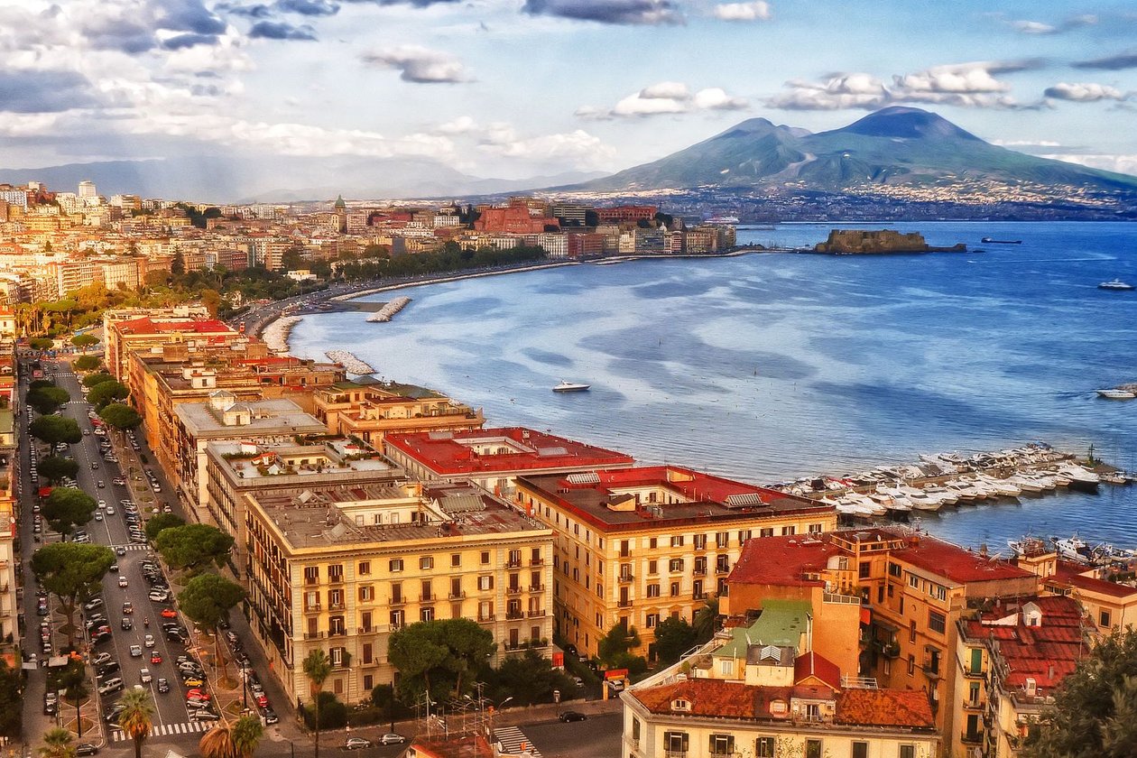 aerial photo of Naples