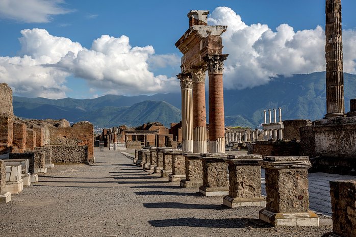 Full-Day Pompeii & Herculaneum Day Trip from Naples with Vesuvius Views & Skip-the-Line Tickets